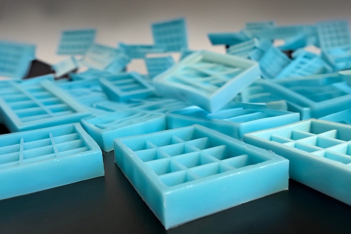TCI silicone wax melt moulds fresh from production