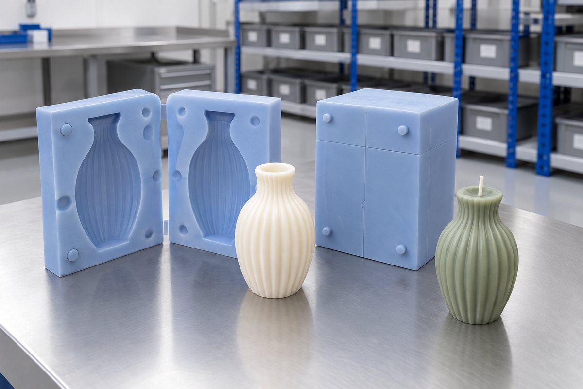 Illustrative example: Active mould, stored spare mould and matched set kept together