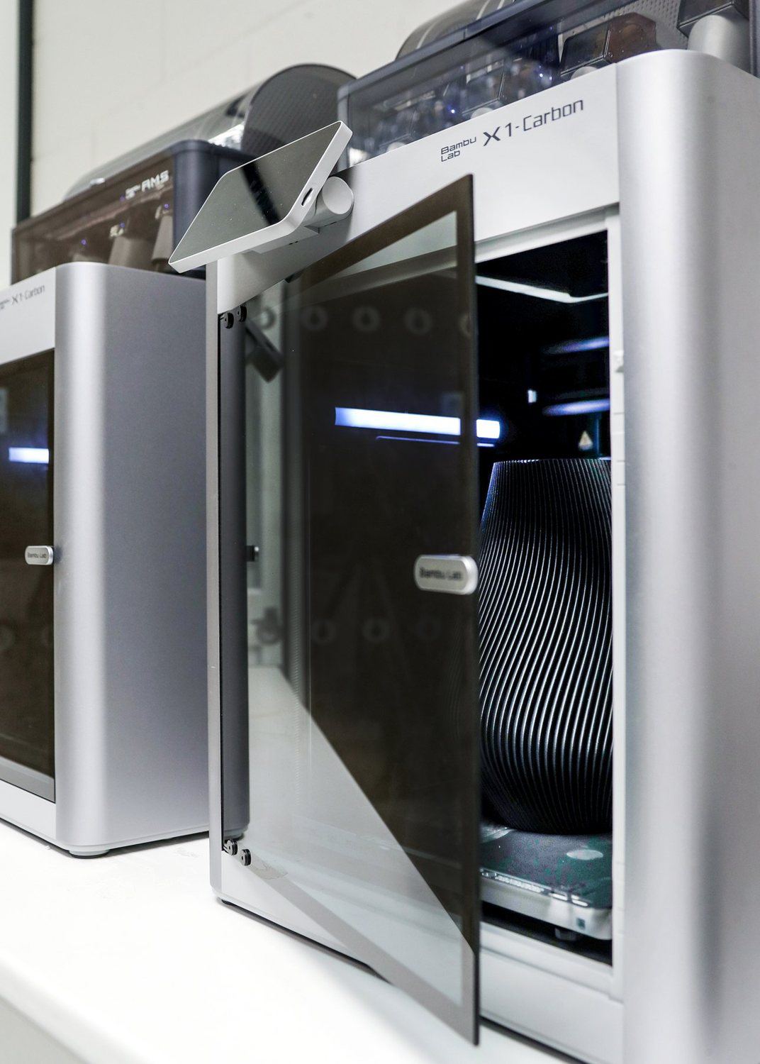 FDM printer producing a prototype in the TCI workshop