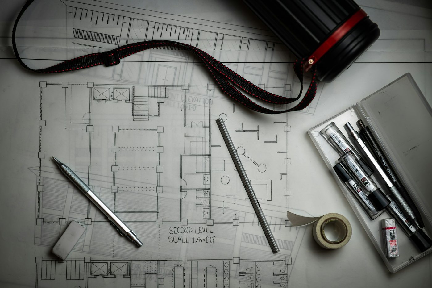 Engineering drawings with drafting tools